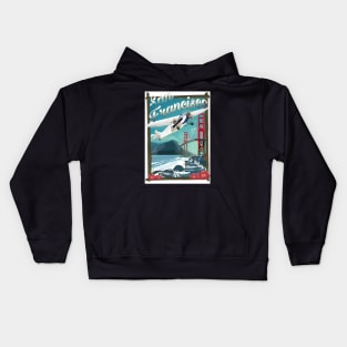 San Francisco travel poster Kids Hoodie